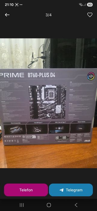 Asus prime b760-plus d4 materinka