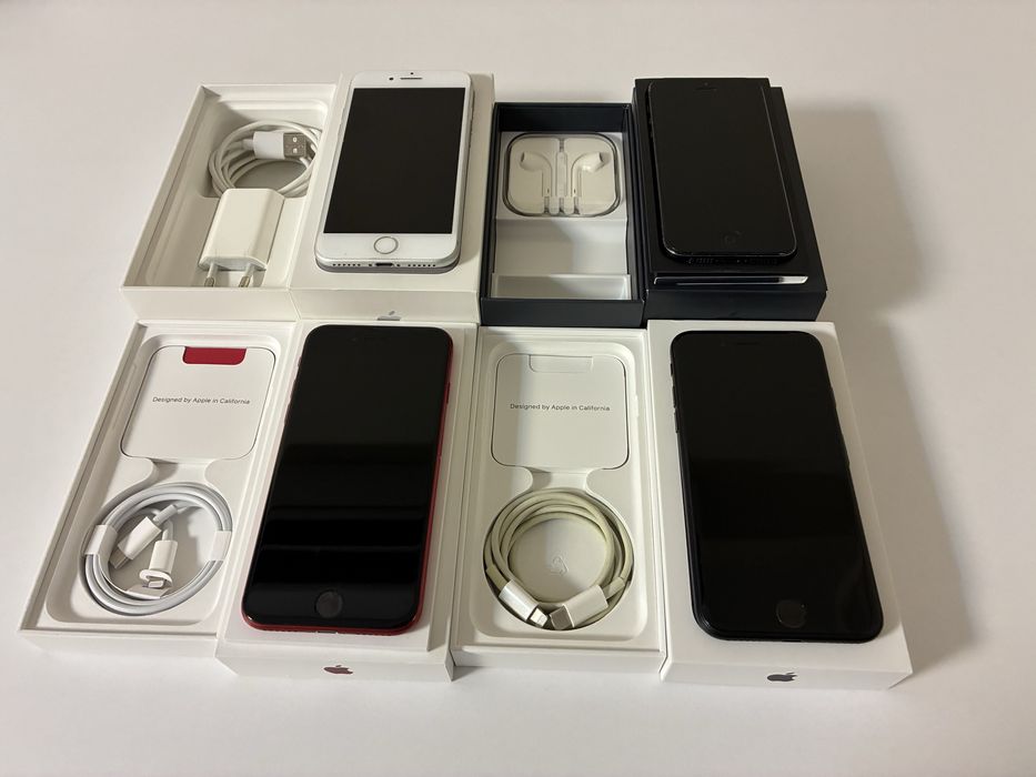 Лот 4 бр. iPhone - 2 x iPhone SE 2, iPhone 7, iPhone 5
