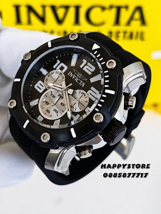 INVICTA Diver Black/Silver 52 mm, Инвикта нов мъжки часовник