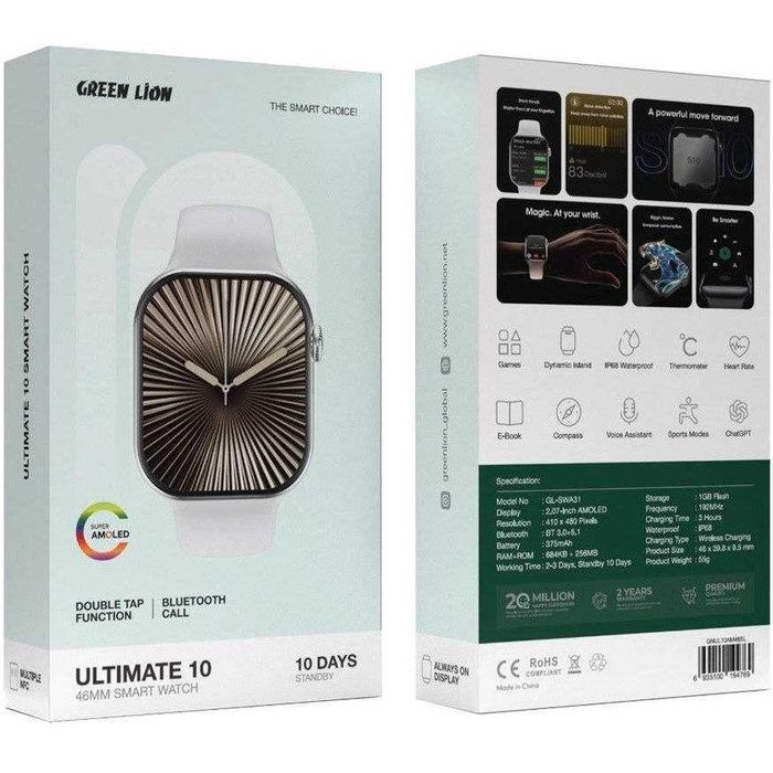 Green lion ultimate 10 GNUL10AM46 smart watch