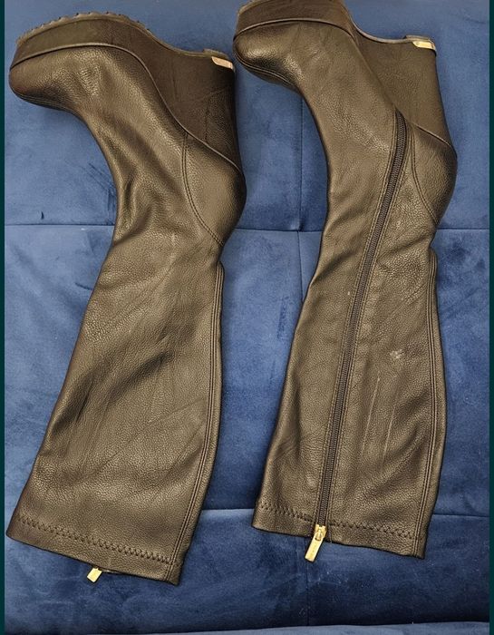 Кожанные итальянские сапоги