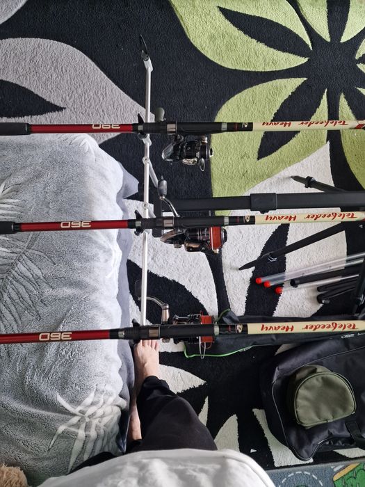 Set 3 unditele feeder+ mulinete+ rotpod