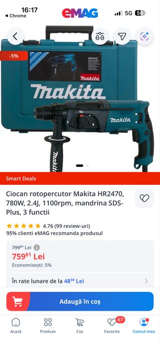 Rotopercutor Makita
