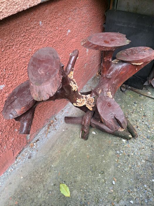 Suport flori de lemn