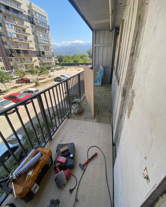 Балкон под ключ, обшивка, утепление, остекление, ремонт балкона