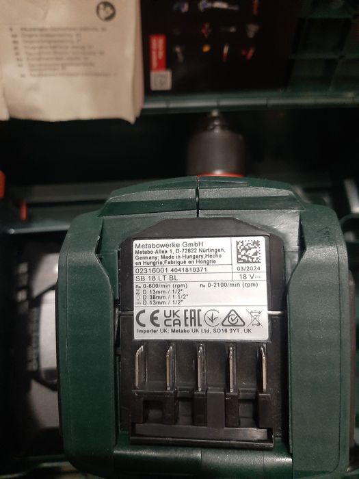 Нов винтоверт Метабо 18v