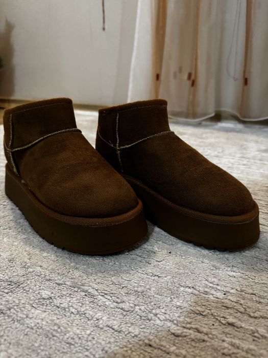 Тъмнокафеви велури боти/ботуши