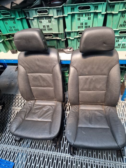 Scaune bancheta interior bmw e60 e61 cu  încălzire piele neagra