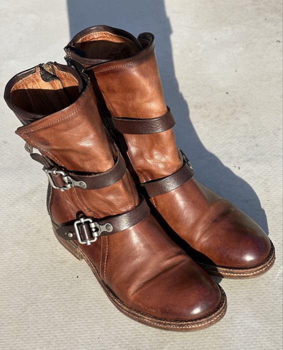 A.S.98 Vega Equesteian Buckle Strap Boot 38