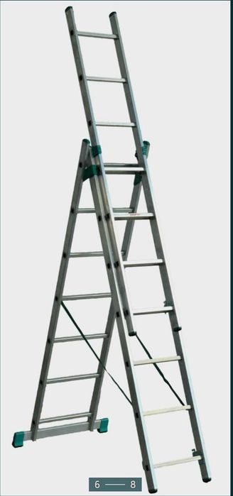 Scari din ALUMINIU 3 x 7 Trepte POLONIA NOI - 420 Lei