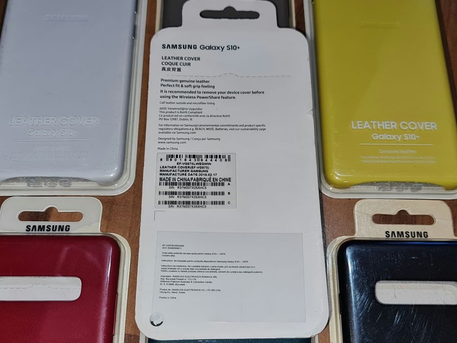 Husa piele originala Samsung Leather Cover Galaxy S10+ S10 Plus G975