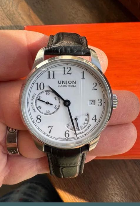 Glashutte union ceas manual  winding