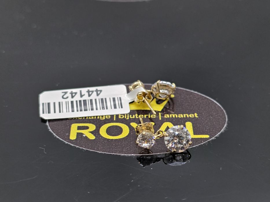Bijuteria Royal: Cercei aur 14k/1.22 gr