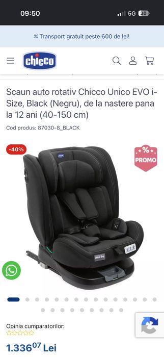 Scaun auto copii