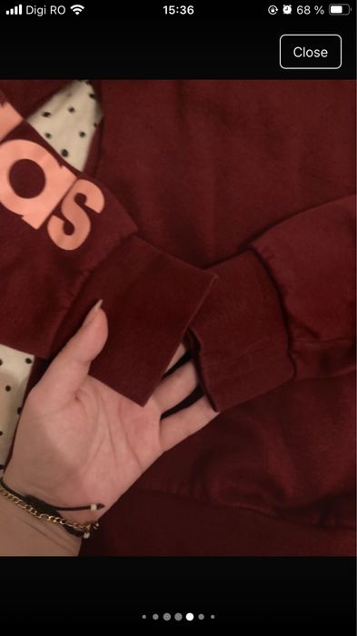 Hanorac cu fermoar adidas xs