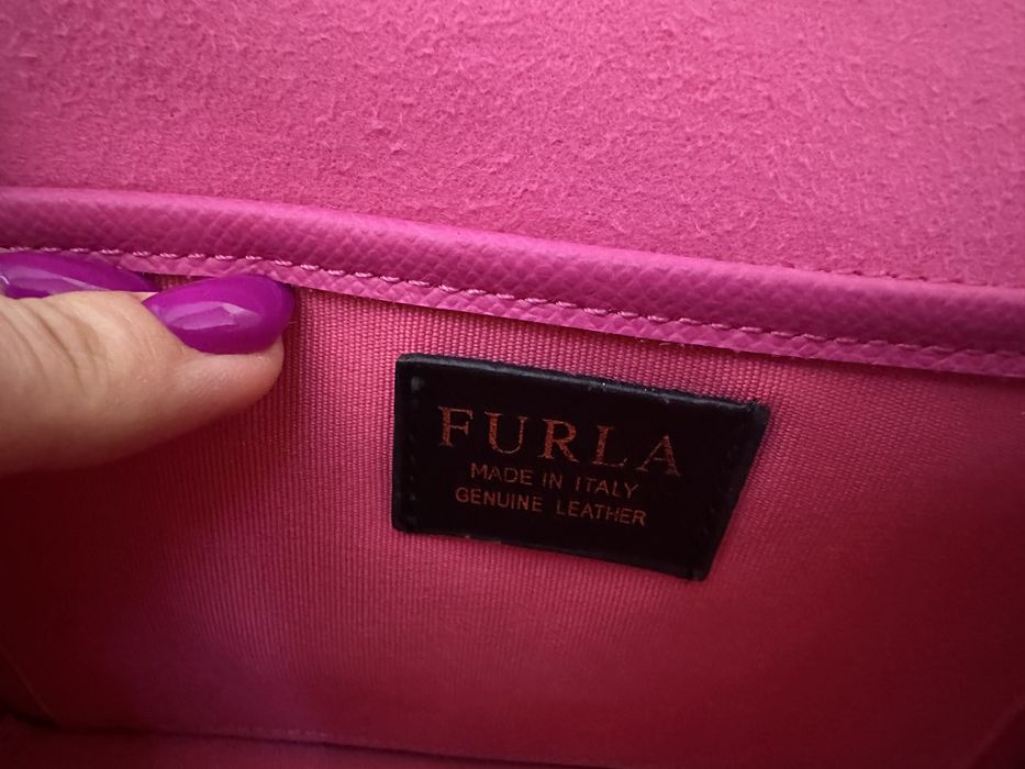 Чанта Furla естествена кожа