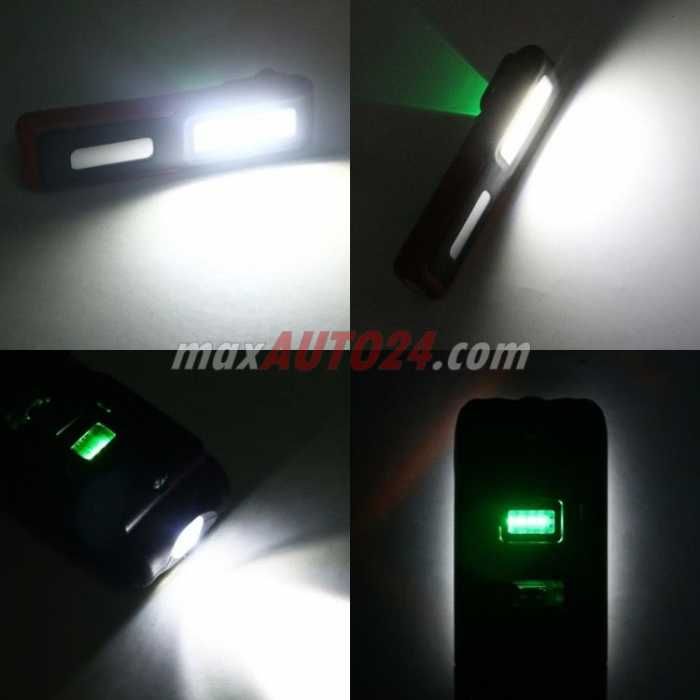 Работна LED Лампа ESEN99 с Батерия 1200mAh – USB Зареждане, до 3 часа работа и Стойка за Дом, Гараж, Къмпинг и Риболов