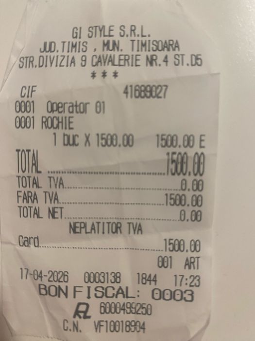 Rochie eleganta, marimea 38