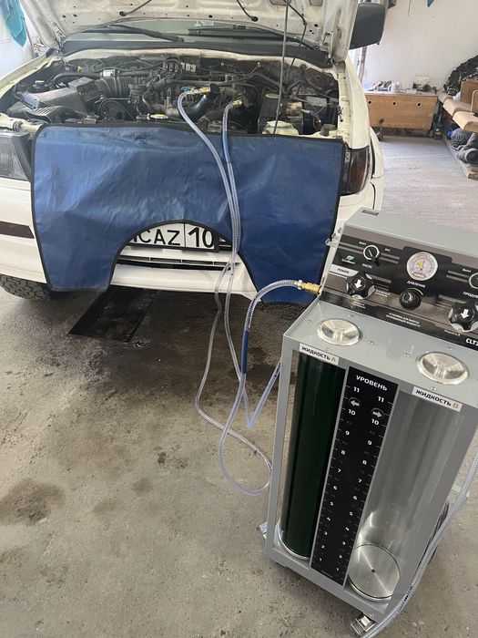 Ремонт печки. Промывка  печки. Замена антифриза на проф оборудовании