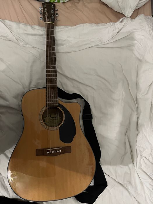 Fender CD-60SCE Natural Електро-акустична китара Дреднаут