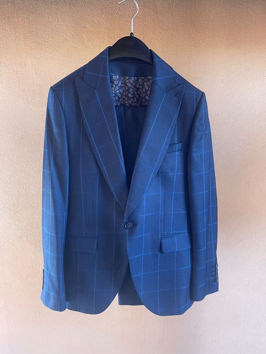 Costum slim fit bleumarin