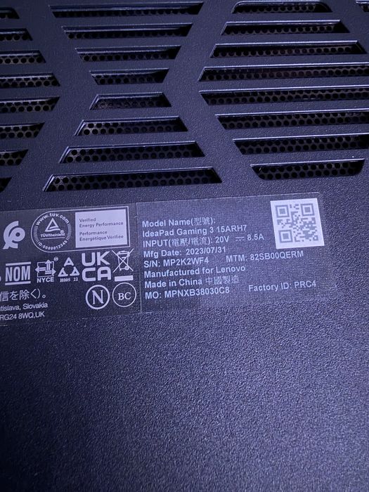 Laptop Lenovo Gaming IdeaPad 3