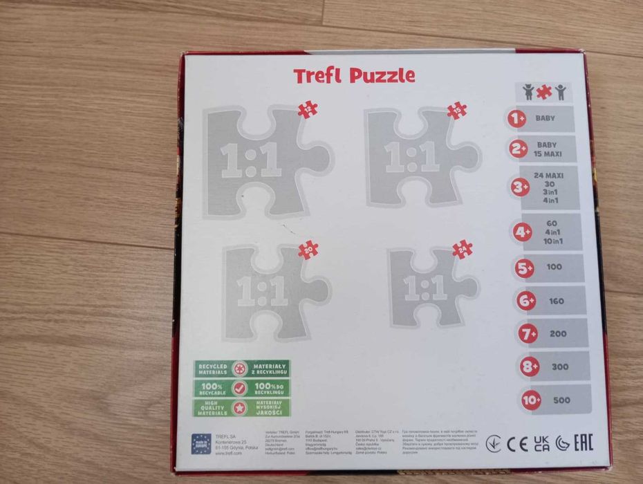 Puzzle Trefl 4 in 1 - Cars Gata pentru concurs