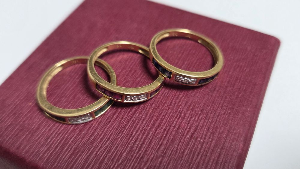3 inele de 18k set