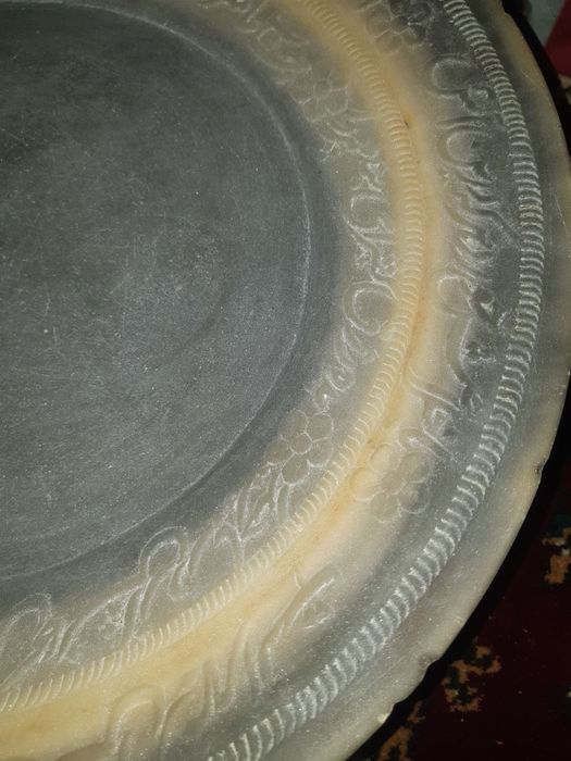 старинная тарелка 18-19 веков !!!сделано из камня в Иране !!!