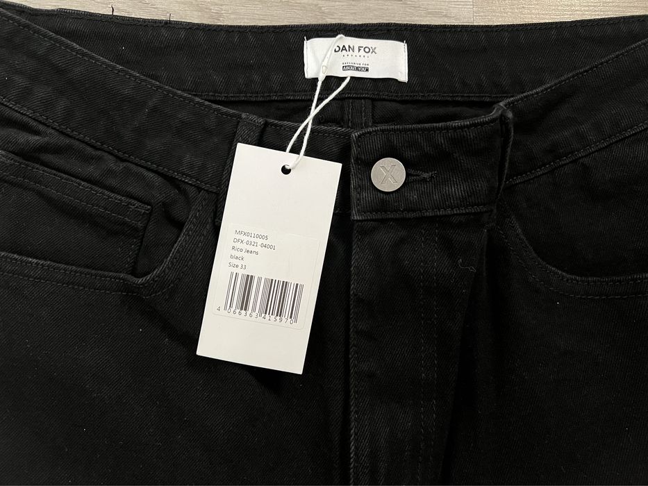 Dan Fox Apparel About You Rico Jeans мъжки черни дънки 33