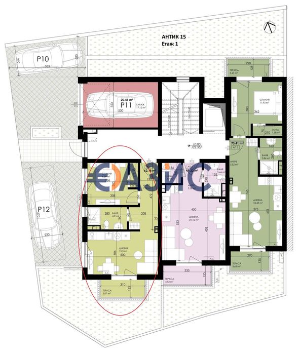 Продава се Двустаен апартамент в Созопол - 74 кв.м за 555 €/кв.м - Снимка #3
