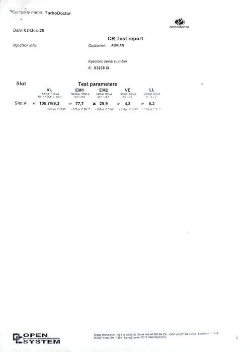 Injectoare set 4 buc.Opel Astra H ,1.7 diesel ,2010
