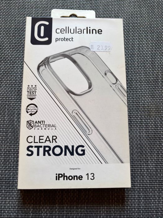 iPhone 13 – Чисто нов прозрачен кейс Cellularline Clear Strong