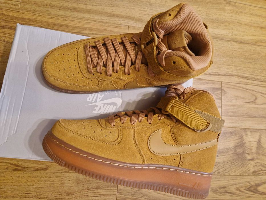 Ghete Nike Air Force 1 One, camel, originali, masura 39, ocazie.