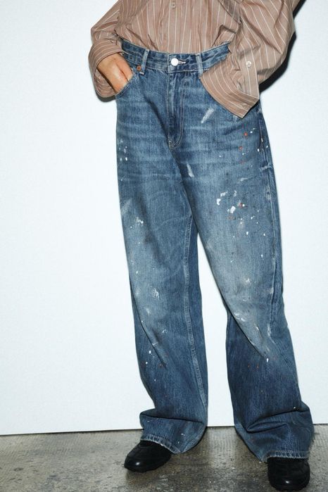 Широки дънки ZARA 36 S размер