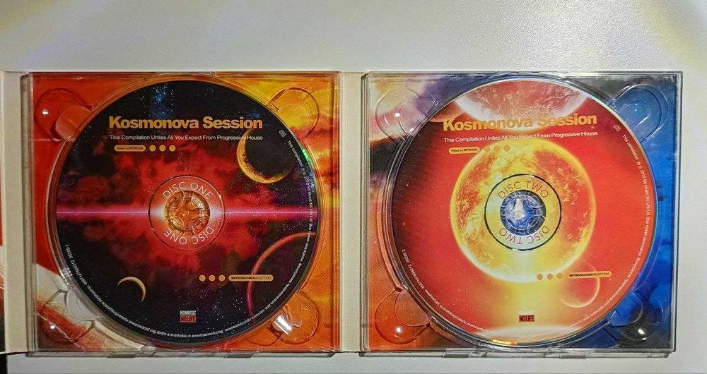 музыкальные 2 CD диска оригинал Kosmonova Session прогрессивного хауса