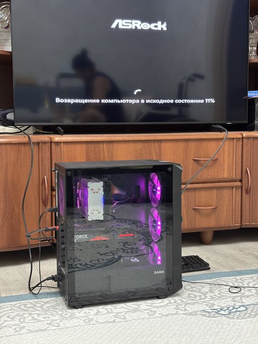 Игровой компьютер в сборе