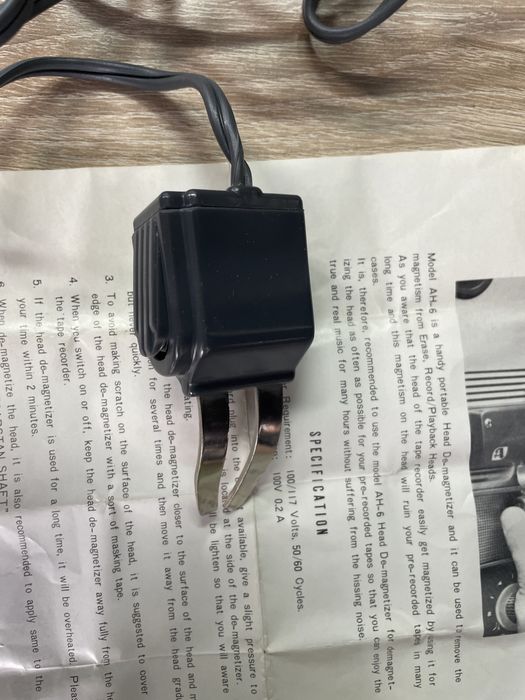 Demagnetizor capete magnetofon AKAI AH-6