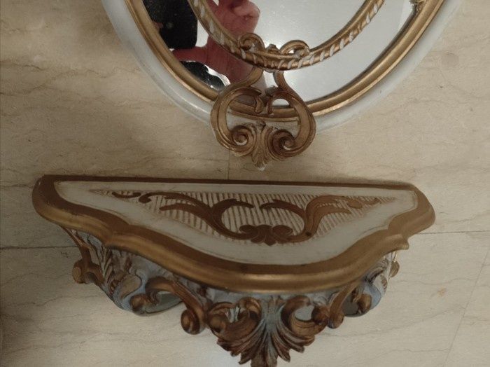 Consola cu oglinda stil Louis ,piese cu