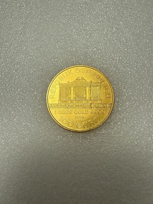 Moneda 31.10 grame 100 Euro Filarmonica 2014 Aniversare  25 de ani