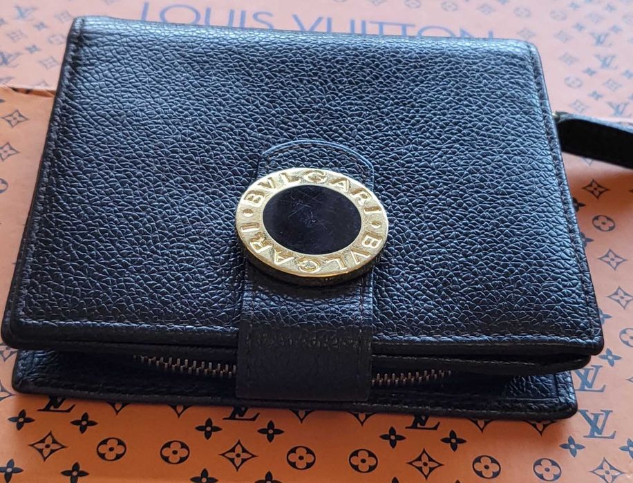 BVLGARI оригинален дамски/унисекс портфейл/портмоне ,естествена кожа