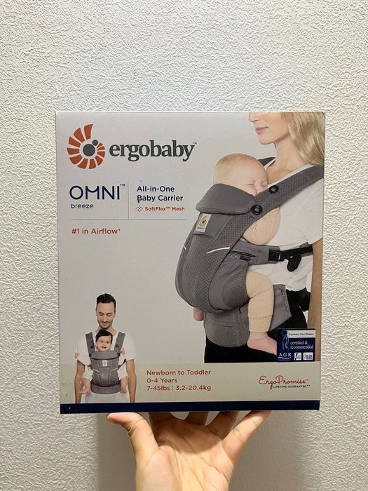 Эргорюкзак “Ergobaby omni breeze gray”