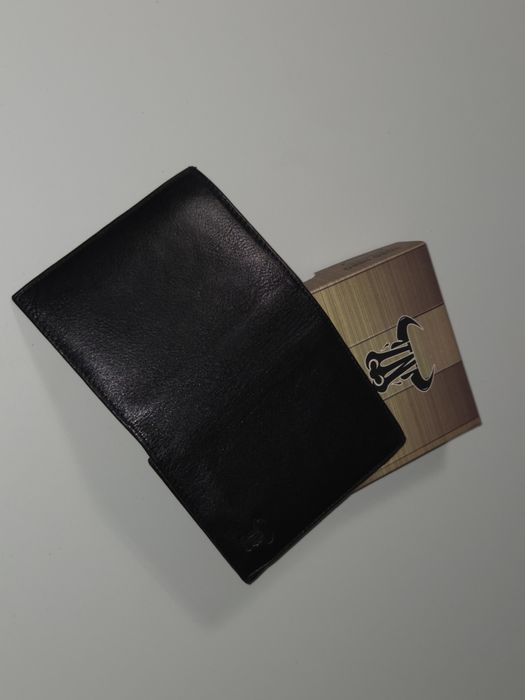 Portofel barbati din piele naturala negru