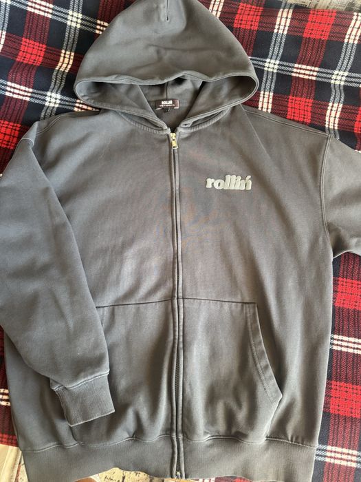 Зип худи Rollin Серая
