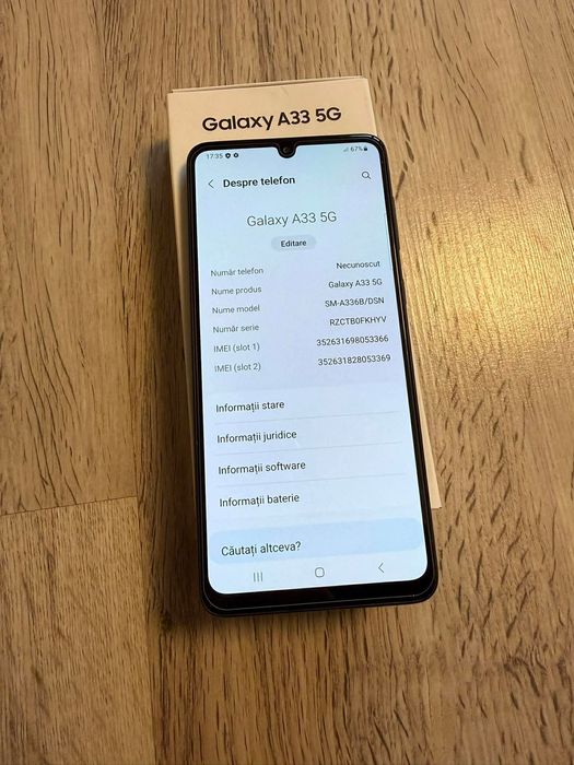 Vand Sau Schimb Samsung Galaxy A33 5G Black 128Gb Dual Sim