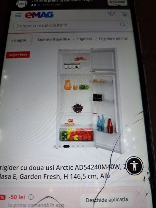 Frigider Arctic  2 usi Nou, Sigilat cu garantie 2 ani