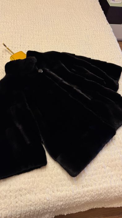 #147 Късо палто от норка.Blackglama.Визон.Естествена кожа с косъм.