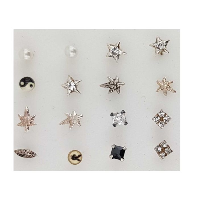 Vand piercinguri nas argint 925%,noi, set 16bucati/20lei