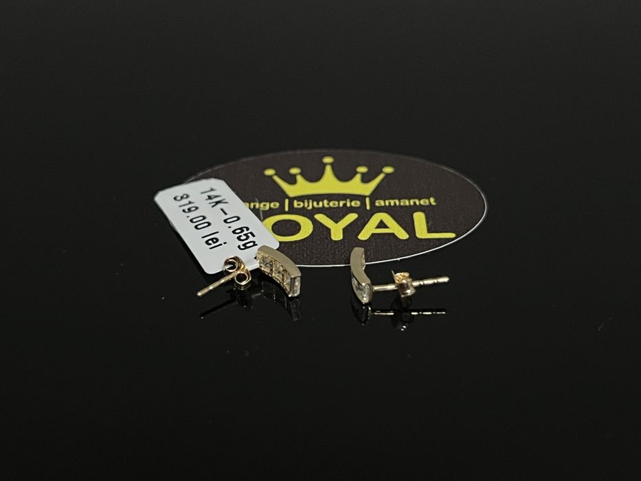 Bijuteria Royal CB : Cercei dama aur nou 14k 0,65gr