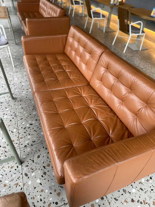 Кожен диван IKEA - триместен
